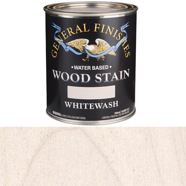 Wood Stain - Water Based - Color:Whitewash - Size:1 Quart